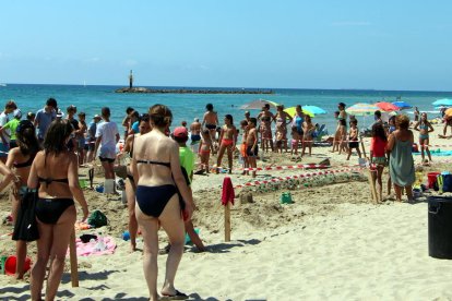 Gran participació al Concurs de Castells de Sorra d'Altafulla