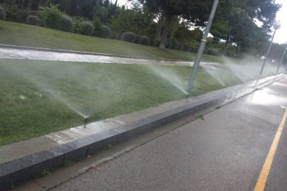 Nadal denuncia «despilfarro de agua» en riegos públicos en Tarragona mientras llueve