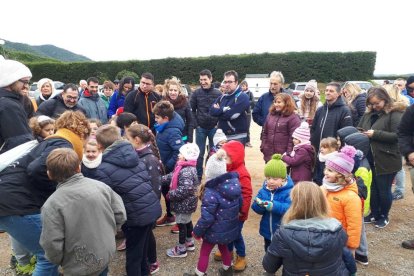 Los niños y niñas de l'Espluga buscan su Tió en el Parque de Natura el Garber