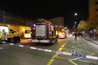 Incendi en un cinquè pis del carrer Goya de Tarragona