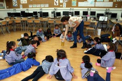 Camarines, mindfulness, relajación, proyecto educativo, sesiones, alumnos, resultados académicos, escuela Joan Ardèvol, estudio