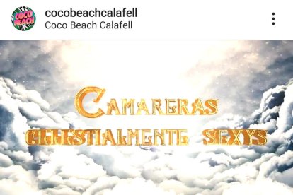 La Malva denuncia la «publicidad sexista» de un local de Calafell para promocionar una fiesta