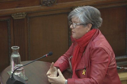 Virgínia Martínez, que ha explicat al Suprem que un agent li va dir 'subnormal' per plorar.