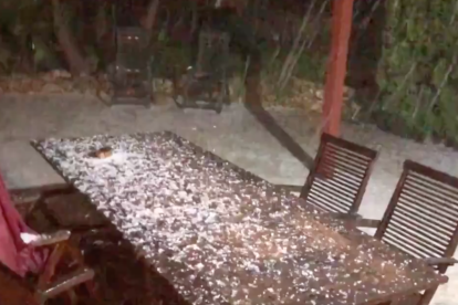 Pluja i calamarsa cauen amb intensitat al Camp de Tarragona