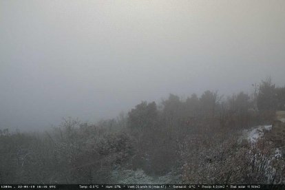 Los primeros copos de nieve empiezan a caer a Prades