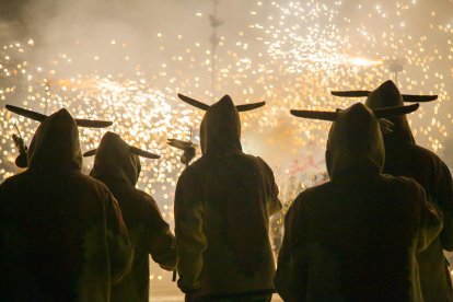 Santa Tecla acaba con la traca que anuncia el final de las fiestas