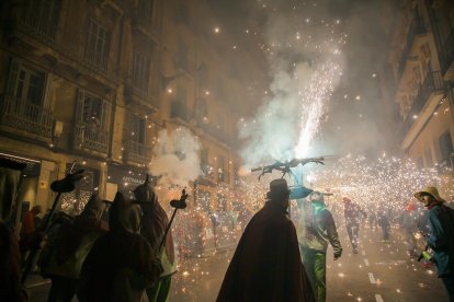 Santa Tecla acaba con la traca que anuncia el final de las fiestas