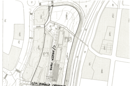 Plànol en què es mostren alguns dels nous carrers de Tarragona