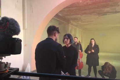 grabació videoclip, junto a mí, keila garcia, amposta