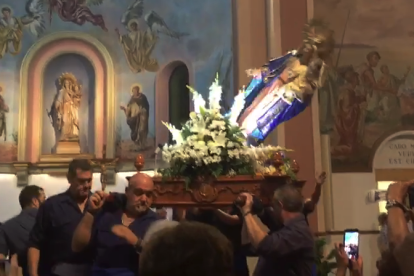 Este es el vídeo de la caída de la Virgen en el fin de las Nits Daurades