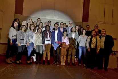 Imatge de la presentació de la candidatura que encapçalarà Pere Segura.