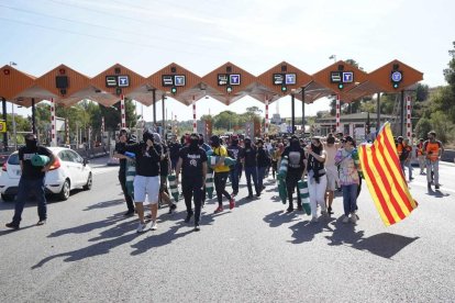 Corte en la AP-7 en Tarragona