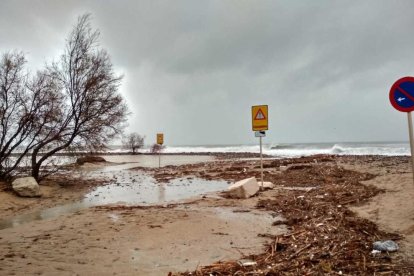 platja de Cambrils, temporal