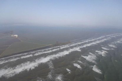imagen aérea Delta Ebro
