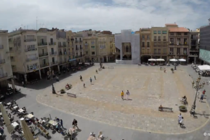 Un timelapse mostra l'evolució del desconfinament al Mercadal de Reus