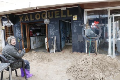 barri marítim de Torredembarra, temporal