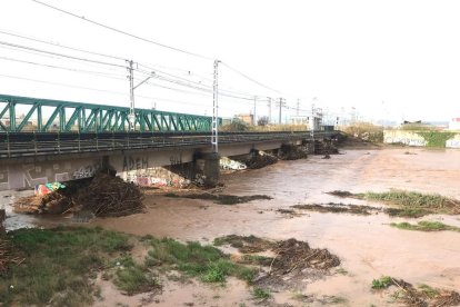 cauce del Francolí en Tarragona, río, temporal
