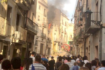 Crema un pis a la Part Alta de Tarragona