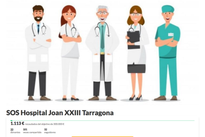 Grita a la solidaridad para conseguir material para|por el Hospital Joan XXIII
