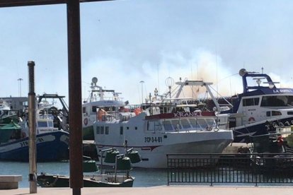 Incendi al Port de Tarragona d'unes piles de biomassa situades en els molls d'Aragó i Navarra