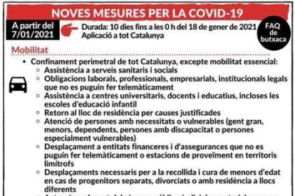 Catalunya afronta deu dies més de noves restriccions al comerç i a la mobilitat