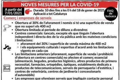 Catalunya afronta deu dies més de noves restriccions al comerç i a la mobilitat