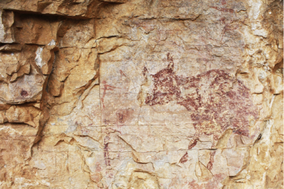 Arte rupestre junto a casa