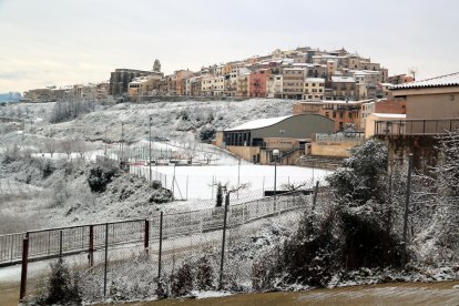 La neu deixa paisatges de postal en alguns municipis de l'Ebre i Tarragona