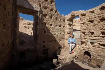 Una de les dependències interiors de les termes romanes.
