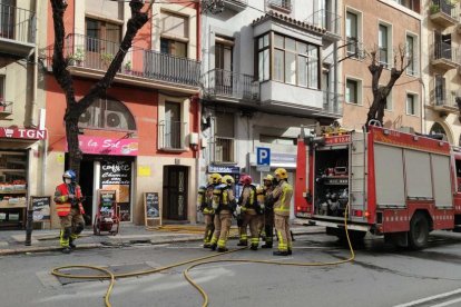 Incendio en una churrería de la Rambla Vella de Tarragona