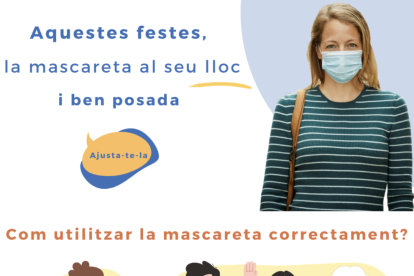 Las farmacias catalanas impulsan una campaña sobre el buen uso de la mascarilla
