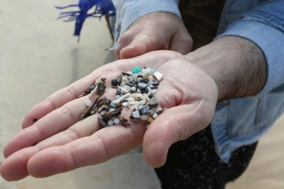 Arte y pedagogía nacidos de la limpieza de plástico de las playas tarraconenses