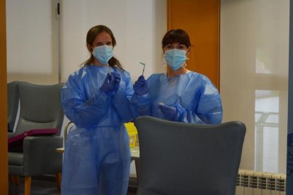 La Teresa Soria, la primera vacunada contra la covid-19 al Camp de Tarragona