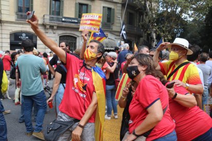 Arrenca la manifestació de la Diada a Barcelona sota el lema 'Lluitem i guanyem la independència'