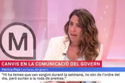 TV3 censura el escote de Patrícia Plaja durante una entrevista al programa 'Els Matins'