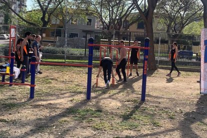 Reus ha inaugurado los nuevos parques de calistenia
