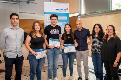 Isabel Martinez guanya el premi Work Experience de Messer