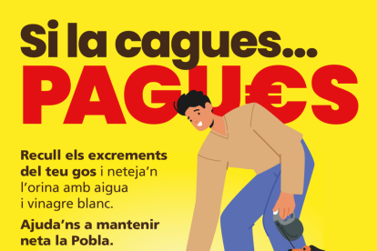 La Pobla de Mafumet reforça l'acció municipal contra els propietaris incívics de gossos