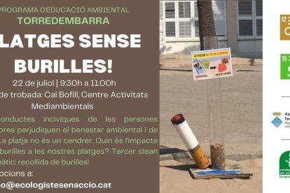 Torredembarra recogerá las colillas de sus playas este sábado