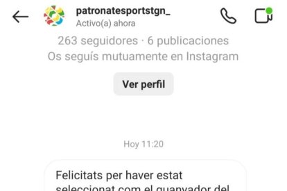 L'Ajuntament de Tarragona alerta d'un intent de frau a Instagram