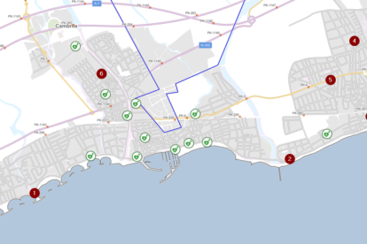mapa cambrils