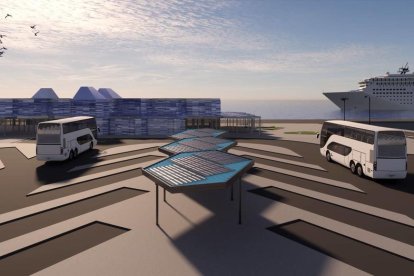 El entorno de la nueva terminal de cruceros de Tarragona se urbanizará en paralelo a las obras