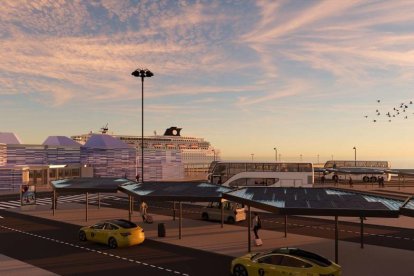 El entorno de la nueva terminal de cruceros de Tarragona se urbanizará en paralelo a las obras