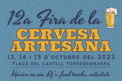 Torredembarra celebrarà la Fira de la Cervesa Artesana els dies 13, 14 i 15 d'octubre