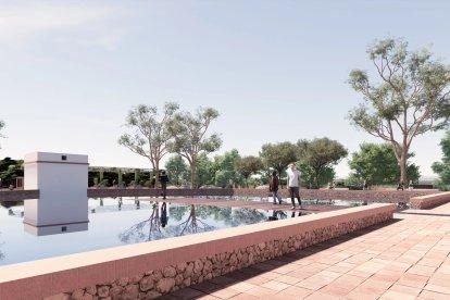 Imatge virtual del projecte de recuperació de la Bassa Nova.