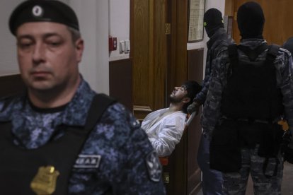 Imatge d'un dels detinguts per l'atemptat a Rússia.