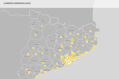 Les librerías que forman parte del Gremio de Libreros de Cataluña, en el mapa