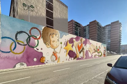 Imagen virtual mural acabado.
