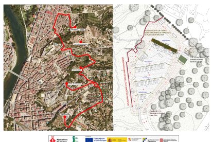 El circuito verde empezará en el Fortín de Orleans y acabará en la Torre medieval de Remolins.