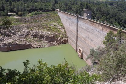 Imatge d ela presa de l'embassaments dels Guiamets.